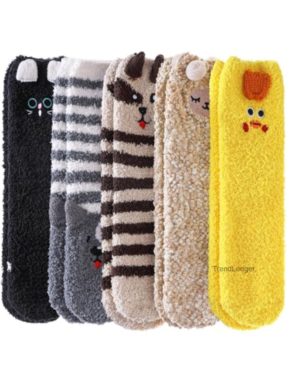Fuzzy Socks for Women Cozy Fluffy Slipper Socks Winter Warm Crew
